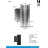 Kinkiet zewnętrzny Pipe II czarny | Markslojd - Eleganckie oświetlenie