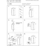 Kinkiet zewnętrzny Claire 14 LED antracyt - Lucide