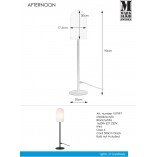 Lampa Ogrodowa Stojąca Afternoon 90cm Biała | Markslojd
