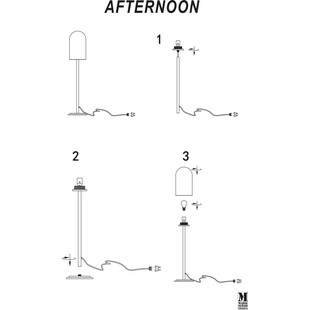 Lampa Ogrodowa Stojąca Afternoon 90cm Biała | Markslojd