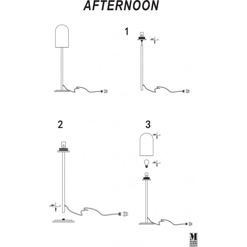Lampa Ogrodowa Stojąca Afternoon 90cm Biała | Markslojd
