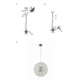 Lampa wisząca Bolid - Kryształowa Kula Glamour | Markslojd