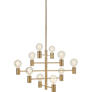 Lampa wisząca glamour 10 punktowa Paris mosiężna marki Markslojd