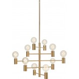 Lampa Wisząca Glamour Paris | 10 Punktów, Mosiądz | Markslojd
