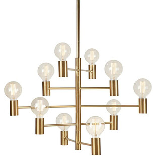 Lampa Wisząca Glamour Paris | 10 Punktów, Mosiądz | Markslojd