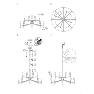 Lampa wisząca Regent XII Markslojd | Złota, antyczna, 70cm