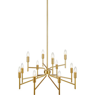 Lampa wisząca Regent XII Markslojd | Złota, antyczna, 70cm