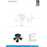 Plafon łazienkowy potrójny Fjallbacka | Markslojd - Loftowy design