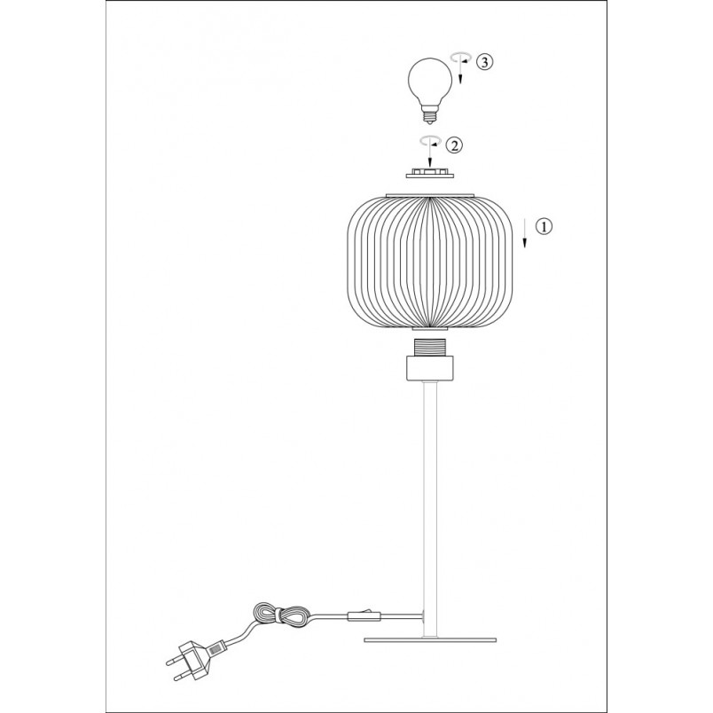 Lampa stołowa Sober 15 - biało-mosiężna | Markslojd
