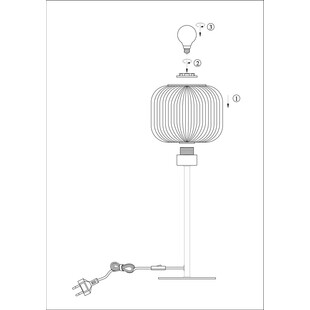 Lampa stołowa Sober 15 biało-stalowa | Markslojd