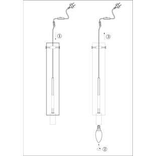 Lampa wisząca szklana Tubo 7cm | Markslojd - Stylowe oświetlenie