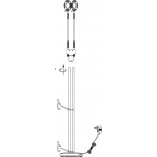 Lampa podłogowa Hudson II Markslojd - Srebrna, ze ściemniaczem