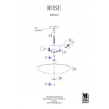 Plafon szklany Rose biały 35cm - Markslojd | Oświetlenie