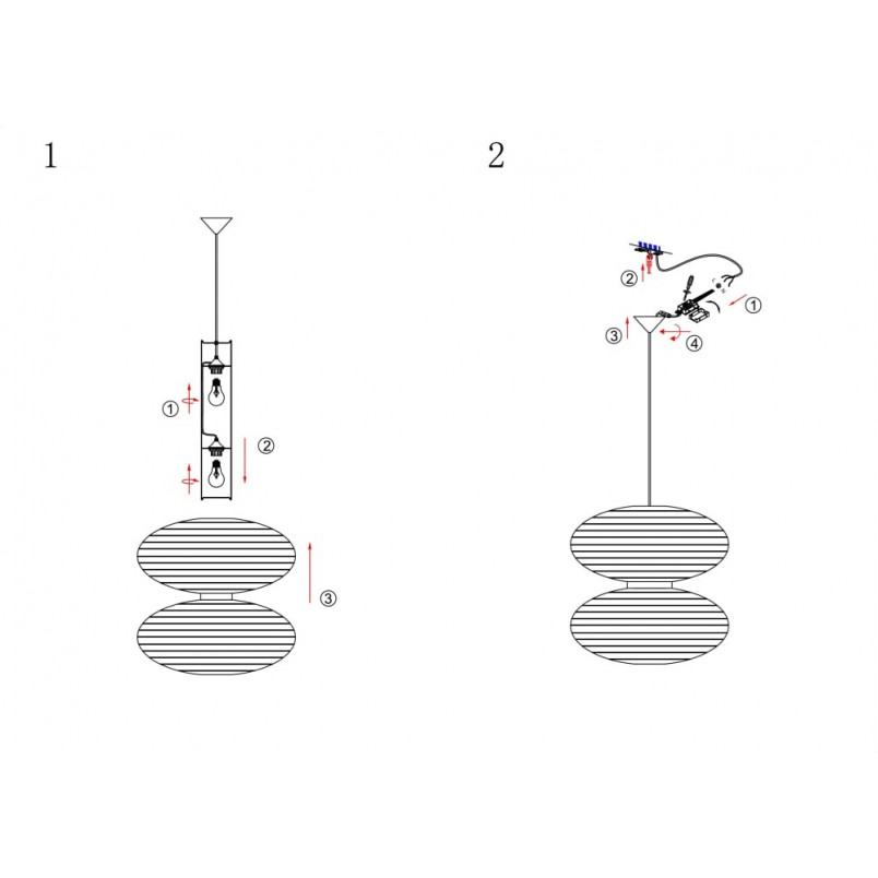 Lampa wisząca Dual biała Markslojd | Skandynawski Design