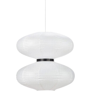 Lampa wisząca z abażurem Dual 60cm biała Markslojd
