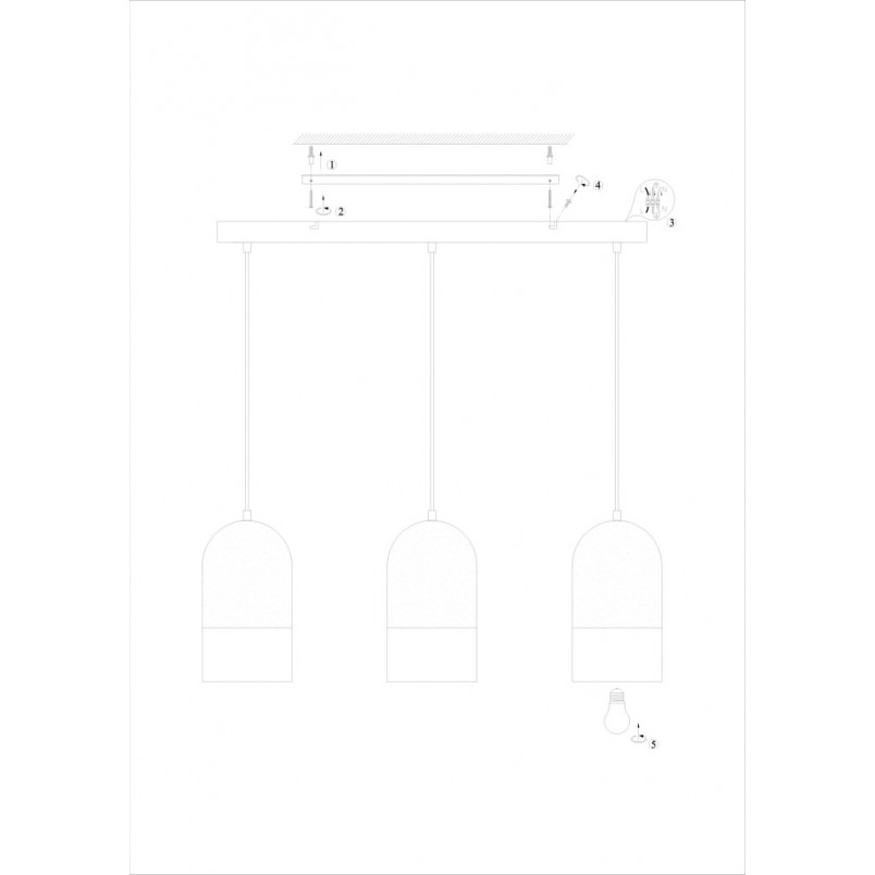 Lampa wisząca Cope - szkło, 3 punkty, Markslojd | Kup teraz