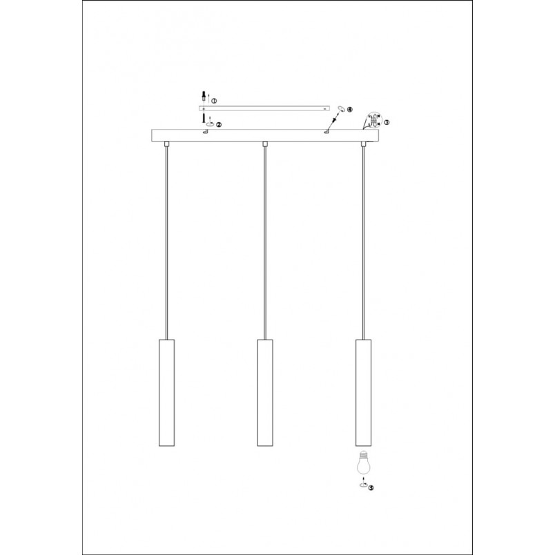 Lampa wisząca mosiężna Sencillo III 75cm Markslojd - Eleganckie oświetlenie