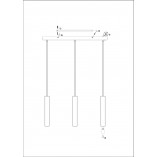 Lampa wisząca mosiężna Sencillo III 75cm Markslojd - Eleganckie oświetlenie