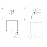 Lampa wisząca Dione III biała - Markslojd | Sklep z lampami