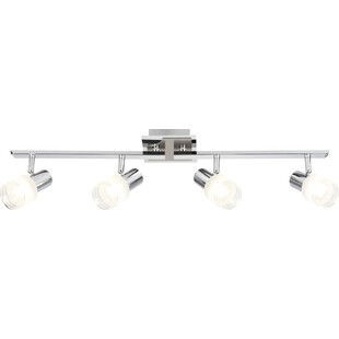 Plafon szklany 4 punktowy Lea IV Led Satynowy Chrom marki Brilliant