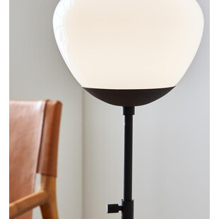 Lampa stołowa Rise - szklana, biało-czarna | Markslojd