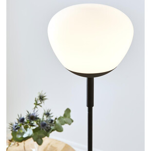 Lampa podłogowa Rise szklana biało-czarna | Markslojd