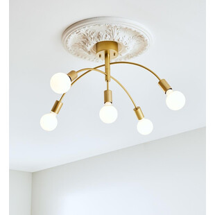 Lampa sufitowa 5 punktowa Cygnus 70cm złota Markslojd