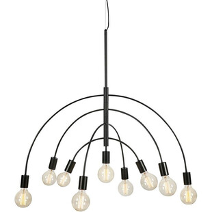 Lampa wisząca 9 punktowa Lavello 95cm czarna Markslojd