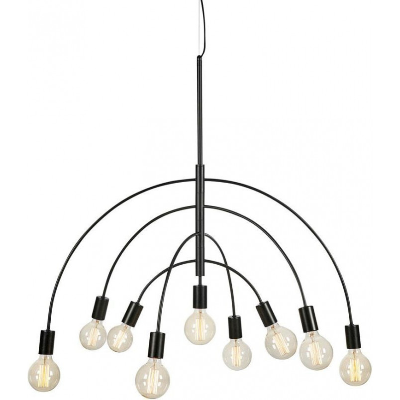 Lampa Wisząca Lavello 9-punktowa Czarna Markslojd | Loftowa