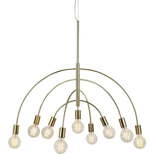 Lampa wisząca 9 punktowa Lavello 95cm mosiężna Markslojd