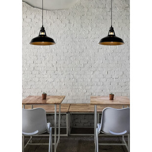 Lampa Wisząca Industrialna Brassy | Czarna, Loftowa | Lucide