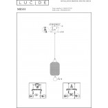 Lampa wisząca Mesh czarna | Loftowa lampa Lucide
