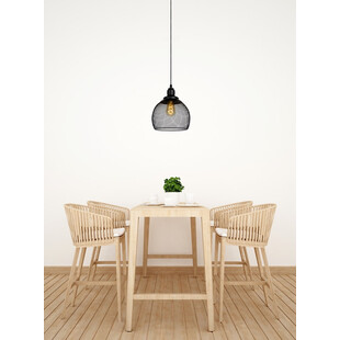 Lampa wisząca ażurowa Mesh czarna | Lucide - Loftowa elegancja