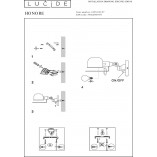 Kinkiet industrialny Lucide Honore | Loftowa lampa z metalu