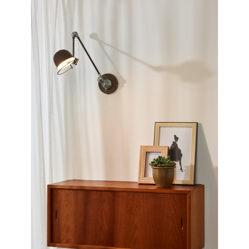 Kinkiet industrialny Lucide Honore | Loftowa lampa regulowana