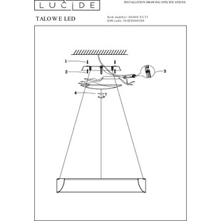 Lampa wisząca LED Talowe - Nowoczesny design Lucide