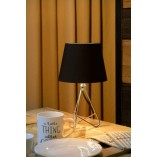 Lampa stołowa Gitta czarno-chromowa | Lucide