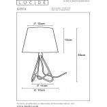 Lampa stołowa Gitta miedziana - Lucide | Nowoczesny design