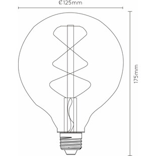Żarówka LED Globe E27 5W Bursztynowa Lucide - Odkryj ciepły blask!