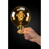 Żarówka LED Globe E27 5W Bursztynowa Lucide - Odkryj ciepły blask!