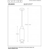 Lampa Wisząca Orlando - Szkło Dymione | Lucide