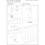 Lampa Wisząca Orlando Lucide | Szkło Dymione, E27 - Kup Teraz!