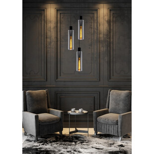 Lampa Wisząca Lucide Orlando III - Szkło Dymione | Sklep Lamp