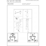 Lampa Wisząca Lucide Orlando III - Szkło Dymione | Sklep Lamp