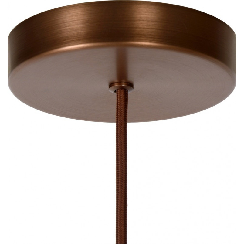 Lampa Wisząca Lucide Toledo - Bursztynowe Szkło, E27 | Kup Teraz