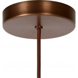 Lampa Wisząca Lucide Toledo - Bursztynowe Szkło, E27 | Kup Teraz