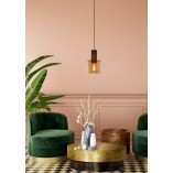 Lampa Wisząca Lucide Toledo - Bursztynowe Szkło, E27 | Kup Teraz