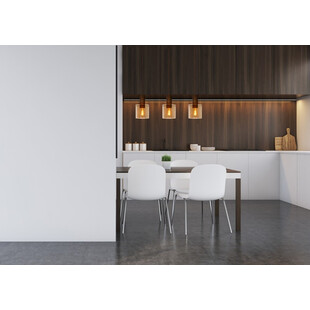 Lampa wisząca Toledo - Lucide | Bursztynowe szkło, E27