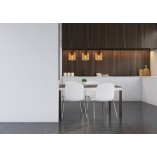 Lampa wisząca Toledo - Lucide | Bursztynowe szkło, E27