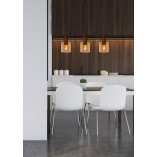 Lampa wisząca Toledo - Lucide | Bursztynowe szkło, E27